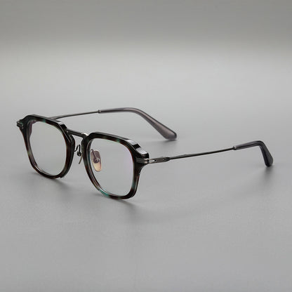 Pure Titanium Glasses Rim Retro Sheet Metal Eyeglass