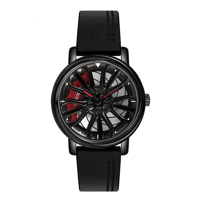 Sunda new fashion trend: hollow quartz watch, 3D Original & Authentic car wheel watches.
