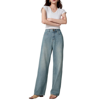 Summer New Straight Casual Women's Blue Jeans