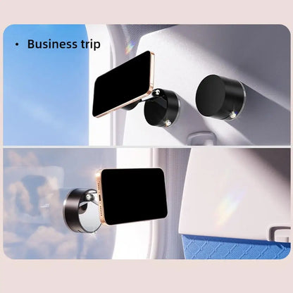Vacuum Adsorption Magnetic Suction Cup Phone Mount Double Sided Hands-Free Magnetic Cell Phone Holder For Car/Gym/Mirror/Smoot