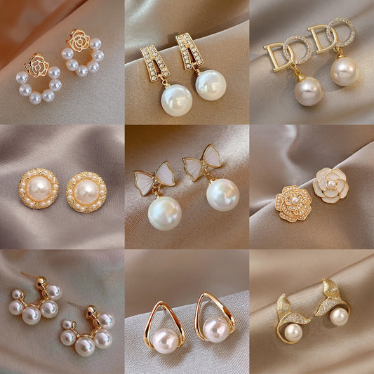 Fashion Special-interest Butterfly Temperament French Retro Easy Matching Earrings
