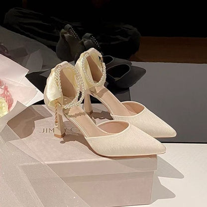 Fairy Style Bow, Graceful And Fashionable High Heels